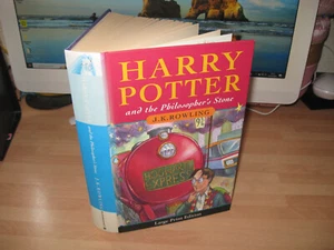 J K Rowling Harry Potter The Philosopher's Stone rare 1st printing 2001 Large HB - Picture 1 of 11