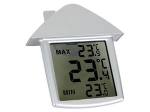 Thermometer Außen und Innengebrauch Saugnapf Digital LCD Display Temperatur