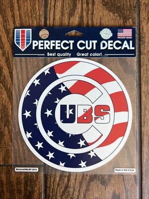Chicago Cubs 8"x 8" Perfect Die Cut Decal Sticker Team Color Logo Auto - Image 1 of 2