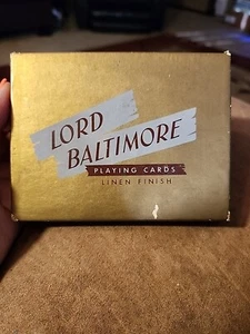Vintage Doppeldeck Lord Baltimore Spielkarten Leinenoptik - Bild 1 von 5