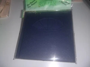 3X ROMAK TURN CARDS WITH VENSTER DARK BLUE 12X12 CM  NEW - Picture 1 of 2