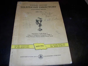 April 1954 Windom Jeffers Delft Telephone Directory Book - Picture 1 of 12