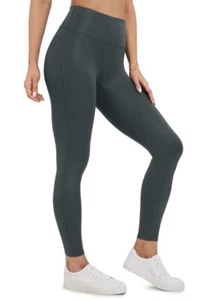 "Leggings CRZ YOGA mate de cuero sintético para mujer cintura alta talla mediana 26,5""" - Imagen 1 de 7