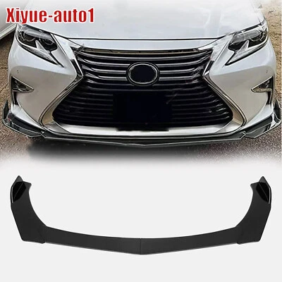 Alerón divisor de labios de parachoques delantero negro brillante para Lexus ES300h ES350 2016-2018 Foto 1 de 4