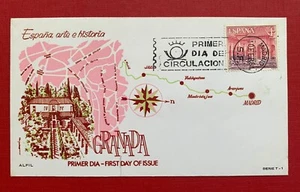 SPAIN 1964 FIRST DAY COVER - GRANADA - SERIES T-1, NO ADDRESS - Picture 1 of 2