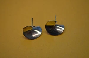 Ohrringe Sterlingsilber 925 rund Korkenzieher Stil Handwerker mit Pfosten Mexiko - Bild 1 von 5