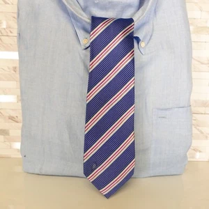 Paul Smith Neck Tie Men Blue Striped Houndstooth Solid Classic Repp Preppy Italy - Picture 1 of 11