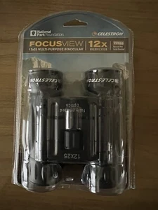 Celestron Binocular Focusview 12 x 25 Multi-purpose Black 71172 - Picture 1 of 3