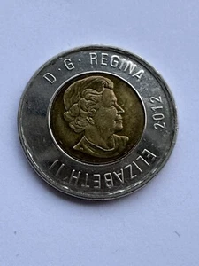 Moneda canadiense de 2 dólares de doble cara | cabezas en ambos lados | Toonie de doble cabeza - Imagen 1 de 3