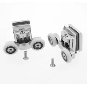 Packung 2 Top Dusche Tür Rollen/Läufer/Räder 25mm Rad Durchmesser (6mm Glas) - Bild 1 von 6