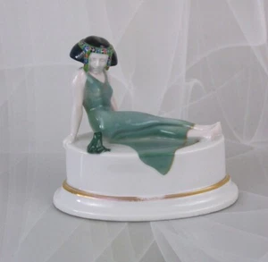 Rosenthal Jugendstil Figur Liegende Tänzerin "Froschkönig" Rauth Figurine 1918 - Bild 1 von 6