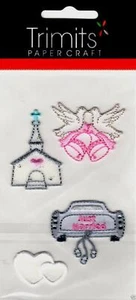 IMPEX TRIMIT Self Adhesive Embroidered Embellishment TP0016 Get me to the church - Imagen 1 de 1