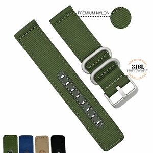 18MM 20MM 22MM Nylon Watch Band Quick Release Military Universal Fit and Seiko 5
