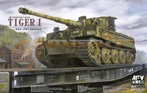 Kit modelo de plástico AFV Club escala 1:35 Tiger I tardío (modo transporte) AF35S25 - Imagen 1 de 1