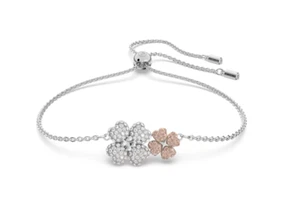 Swarovski 5636590 Braccialetto Latisha Fiore Multicolore Placcato Rodio - Foto 1 di 2
