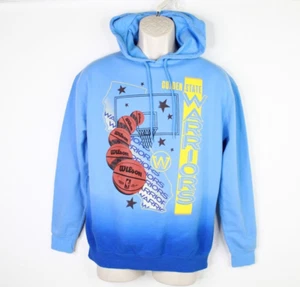 Warriors Hoodie Mens Small NBA Pullover Hooded Sweatshirt Blue Wilson Basketball - Picture 1 of 9