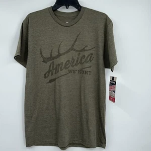 NWT Rural Cloth T-Shirt Men’s Size Medium Military Green America We Hunt - Picture 1 of 7
