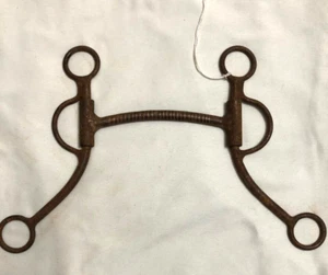 Vintage Western Straight Bar Langschaft Bit mit Kupfer in Lay (awt5) - Bild 1 von 4