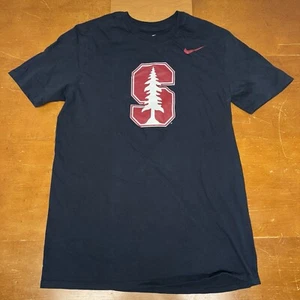 Stanford Cardinal Shirt Mens Medium Black Short Sleeve Dri Fit Nike - Picture 1 of 8