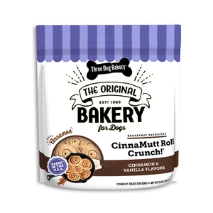 Three Dog Bakery Cinnamon Roll Flavored Crunchy Dog Treat, 25oz - Picture 1 of 5