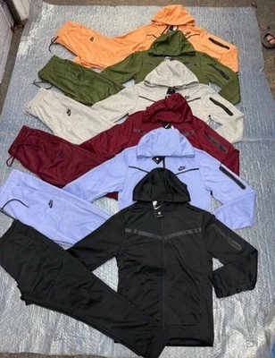 Nike Tech Fleece Set Mens Full Zip Hoodie Jogger Pants Set - Image 1 of 4