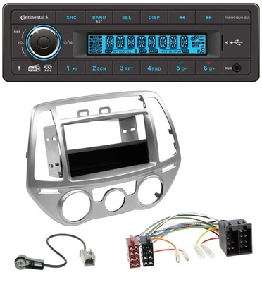 Continental MP3 DAB USB Bluetooth Autoradio für Hyundai i20 (12-14) man. Klima - Bild 1 von 4