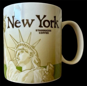Starbucks Global Icon Mug NEW YORK Statue of Liberty Green NYC Coffee 2012 - Picture 1 of 6