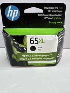 Oryginalny czarny wkład atramentowy HP 65XL (N9K04AN) Exp 2/24 NOWY 65 XL A6 - Zdjęcie 1 z 4