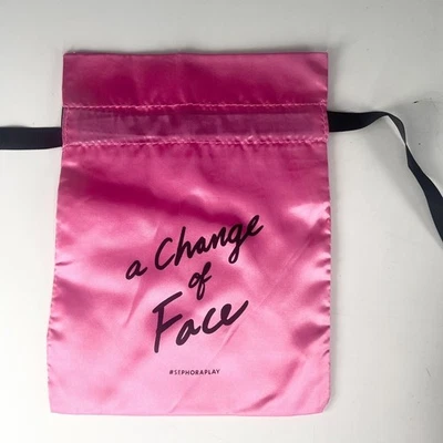 Bolso de Viaje Sephora A Change of Face Cordón Satinado Maquillaje Delicado Rosa Nuevo Foto 1 de 4