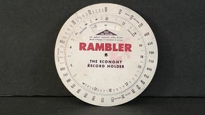Calculadora de diapositivas circular de economía de combustible Rambler de colección - Imagen 1 de 4