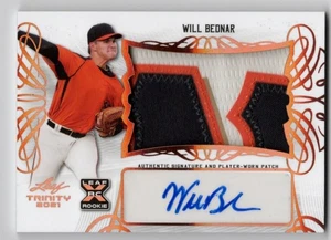 WILL BEDNAR - AUTO - RELIC - ROOKIE - LEAF TRINITY - Bild 1 von 2