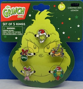 2025 NEW HER THE GRINCH Rings - 5 Piece Set - Picture 1 of 6