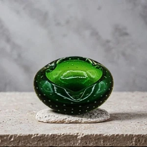 Cenicero de Murano Barovier & Toso años 50 verde - Imagen 1 de 7