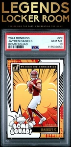 2024 Panini Donruss Bomb Squad #29 Jayden Daniels PSA 10 - Picture 1 of 2