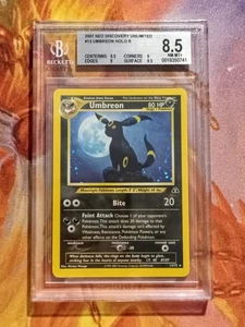 Umbreon neo discovery unlimited holo bgs 8.5 - Imagen 1 de 2