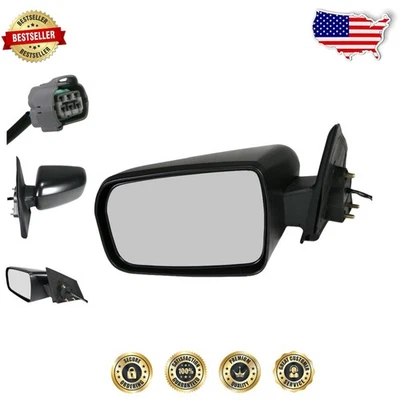 Espejo retrovisor eléctrico izquierdo mitsubishi galant 04-08 ajuste directo negro texturizado Foto 1 de 4