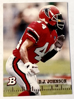 1994 The Topps Co Bowman #349 D.J. Johnson Atlanta Falcons NFL - Image 1 of 4