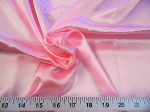 Discount Fabric Charmeuse Silky Bridal Satin Apparel Pink CS04 - Picture 1 of 1