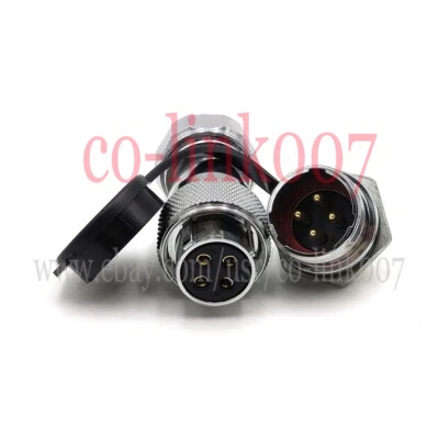 WS20 4pin Waterproof Connector, Aviation Industrial Device Equipment Power Plug - Image 1 of 4