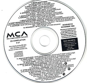 CANADÁ 1993 CD PROMOCIONAL VARIOS GUNS N'ROSES + AEROSMITH + MEGADEATH + ZOMBI BLANCO - Imagen 1 de 1