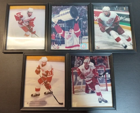 Detroit Red Wings Photos In Frames Unsigned Set of 5 8x10 Datsyuk and Others Cover