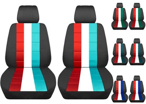 Se adapta a las fundas de asiento delantero ford mustang 05-2010 gris acero con rayas de carreras frescas - Imagen 1 de 12