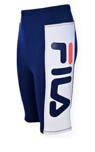 Fila Heritage Pull-On Big Girls Stretch Bike Navy Short BLACK XL MSRP $25.00 - Picture 1 of 3