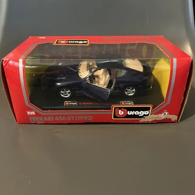 Bburago Ferrari 1:25 Blue FERRARI 456GT 1992 cod. 0536 Metallic in Box - Image 1 of 4