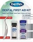 DenTek Strong Teeth Tooth Repair Permanent Dental Cement Cavity, Filling Kit