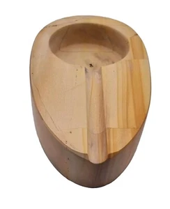 Cigar Ashtray Solid Marble Hand Crafted Teak Wood Pattern 20cm Lx 13cm Wx4.5cm T - Picture 1 of 4