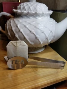 Edelstahl Teebeutelpresse - robuste Teezange für perfektes Brühen, 4,6 Zoll - Bild 1 von 4