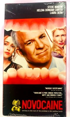 Novocaine (VHS, 2001) Steve Martin Helena Bonham-Carter Laura Dern NEW RARE  - Image 1 of 4