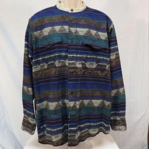 Vintage Wrangler Western Tribal Shirt X Long Tails Size 17-35L See photo - Picture 1 of 4