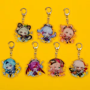 Llavero de acrílico Genshin Impact Ayaka Yoimiya Sayu Rosaria Eula Kazuha Yanfei - Imagen 1 de 16